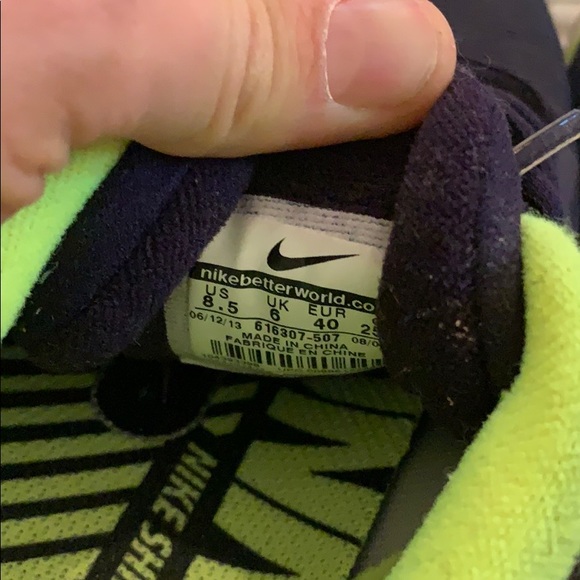 Nike purple cheetah print sneakers W8.5 - Picture 5 of 8